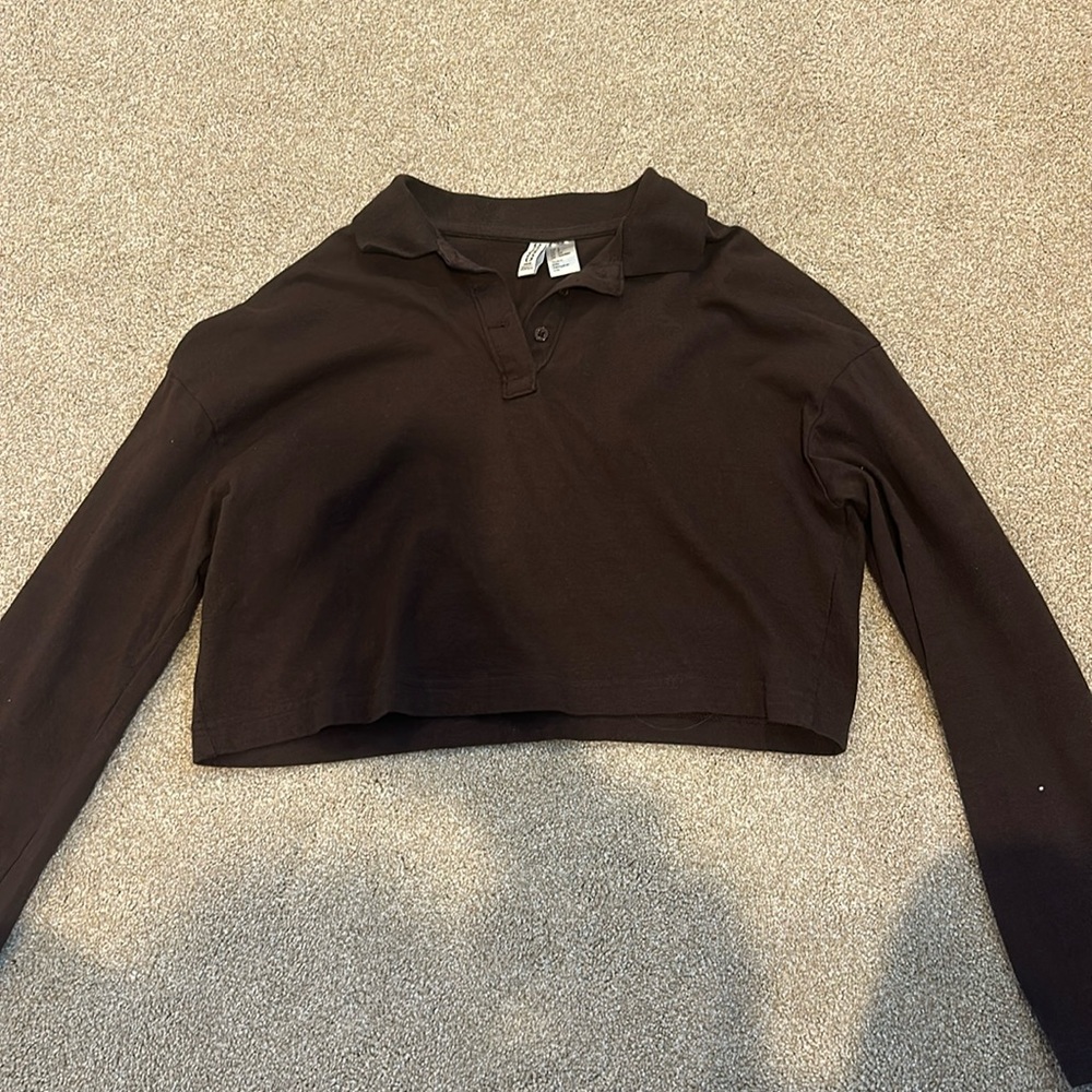 Brown cropped long sleeve from H&M